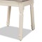 Baxton Studio Louis French Inspired Grey Fabric Upholstered and White Finished Wood Dining Chair, PK2 201-2PC-12331 - alternate 8